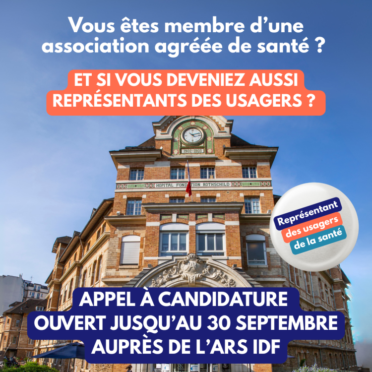 Candidature pour devenir le prochain représentant des usagers
